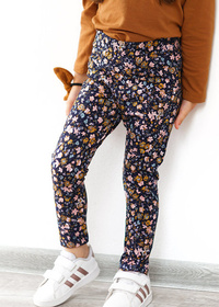 LEGGINSY W KWIATKI