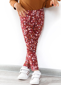 LEGGINSY W KWIATKI